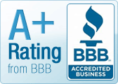 A+ BBB accreditation.